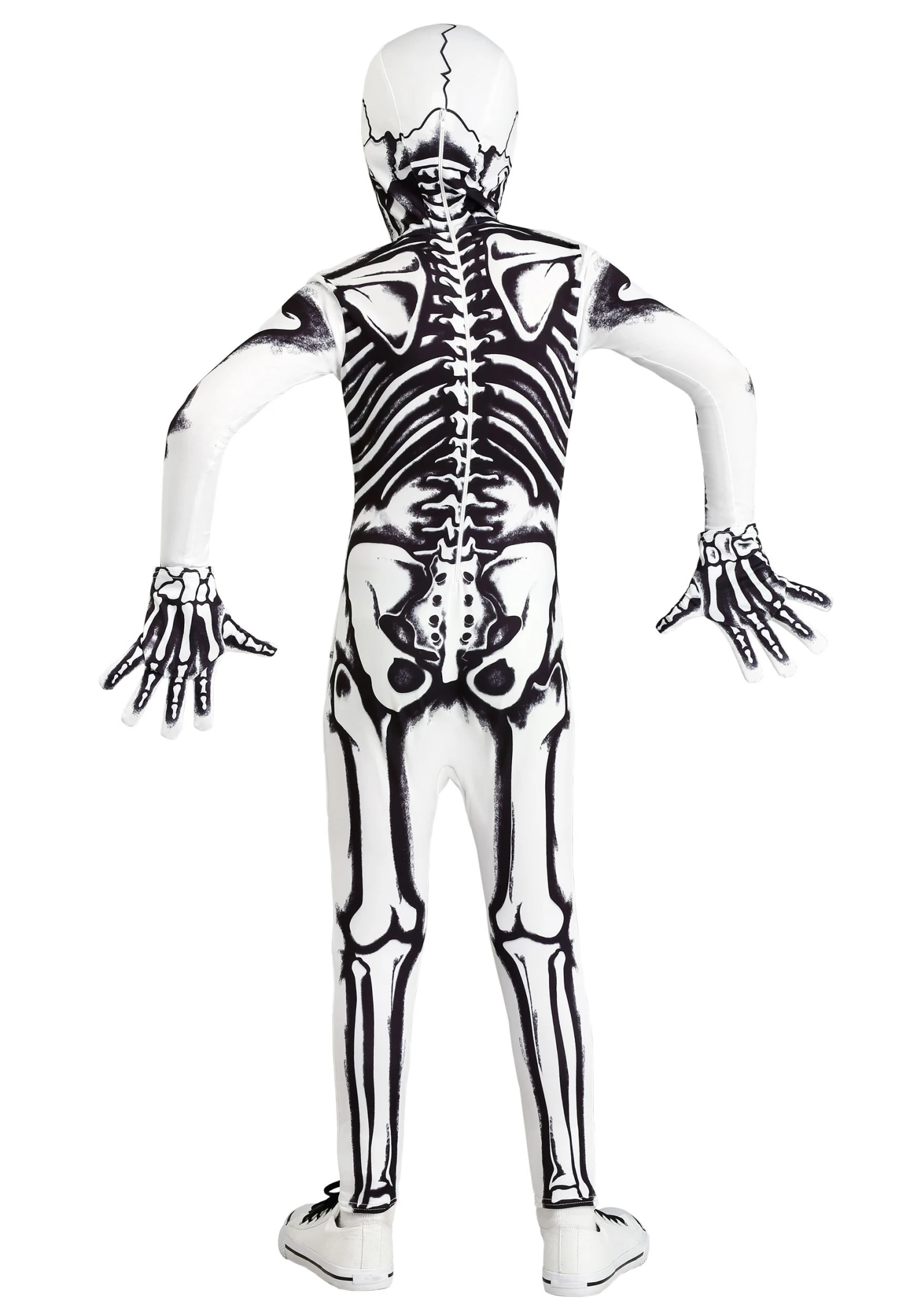 White Skeleton Costume For Kids 2 White Skeleton Costume For Kids - Image 2