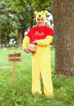 Adult Winnie The Pooh Deluxe Plus Size Costume