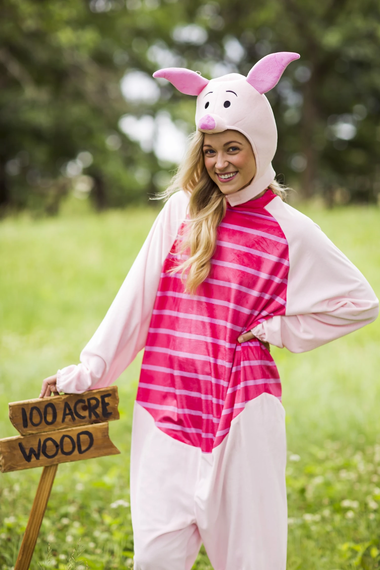 Adult Deluxe Winnie The Pooh Piglet Costume 7 Adult Deluxe Winnie The Pooh Piglet Costume - Image 7