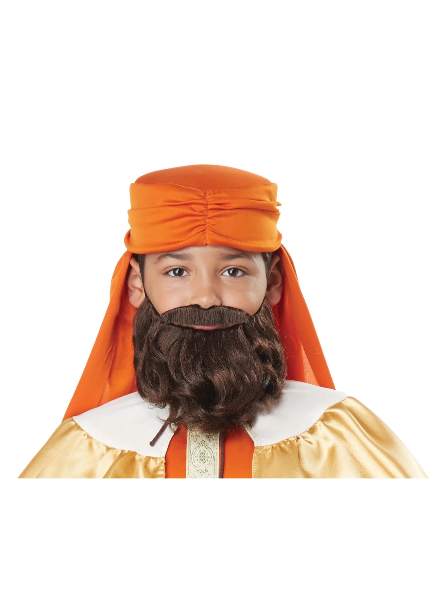 Wise Man Brown Beard And Mustache For Boys 1 Wise Man Brown Beard And Mustache For Boys