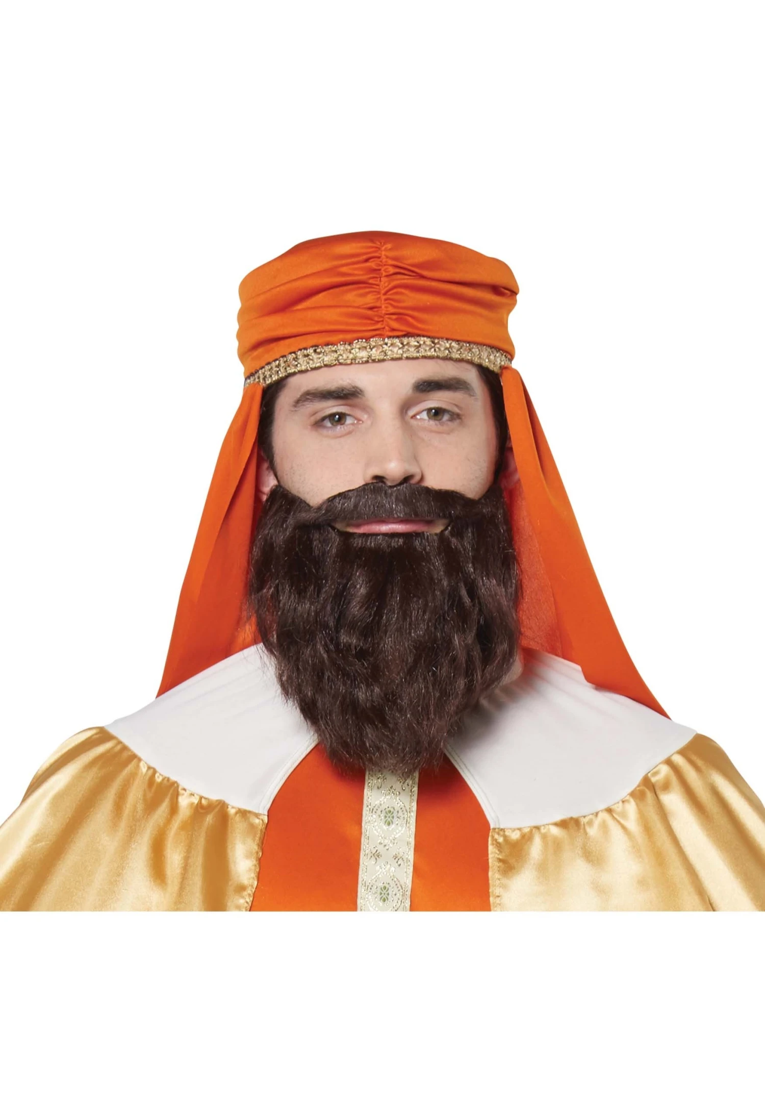 Wise Man Brown Wig And Beard For Men 1 Wise Man Brown Wig And Beard For Men