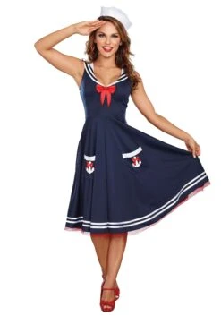 Dreamgirl Women's All Aboard Costume Dress