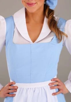 Belle Blue Dress Costume For Women From Disney's Beauty And The Beast 17 Belle Blue Dress Costume For Women From Disney's Beauty And The Beast -Halloween Costumes Shop womens beauty and the beast belle blue dress alt 3