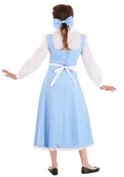 Belle Blue Dress Costume For Women From Disney's Beauty And The Beast 14 Belle Blue Dress Costume For Women From Disney's Beauty And The Beast -Halloween Costumes Shop womens beauty and the beast belle blue dress alt 7