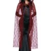 Dreamgirl Bewitching Beauty Red Lace Cape