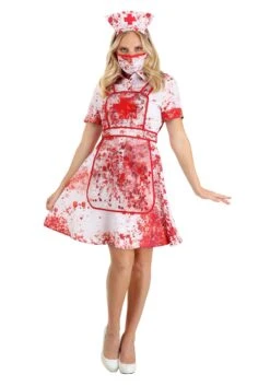 Blood Splatter Nurse Costume For Women