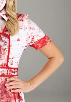 Blood Splatter Nurse Costume For Women -Halloween Costumes Shop womens blood splatter nurse costume alt 5