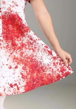 Blood Splatter Nurse Costume For Women -Halloween Costumes Shop womens blood splatter nurse costume alt 6