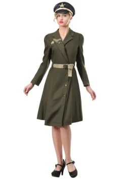 Women's Pin Up Military Captain Costume