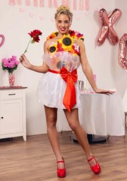 Women's Bouquet Of Flowers Costume Dress