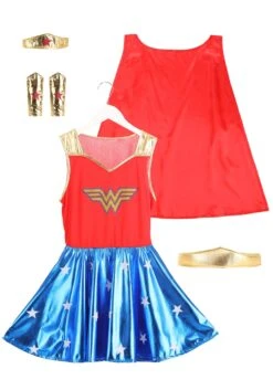 Caped Wonder Woman Costume For Adults -Halloween Costumes Shop womens caped wonder woman costume alt 5