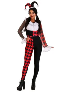Women's Chiffon Harlequin Costume 5 Women's Chiffon Harlequin Costume -Halloween Costumes Shop womens chiffon harlequin costume alt1