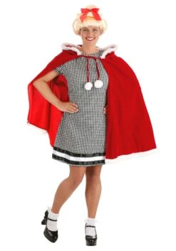 Dr. Seuss Cindy Lou Who Costume Dress For Women -Halloween Costumes Shop womens christmas girl costume alt 2