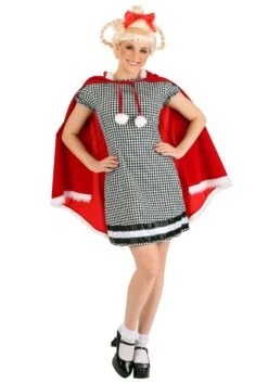 Dr. Seuss Cindy Lou Who Costume Dress For Women -Halloween Costumes Shop womens christmas girl costume alt 5