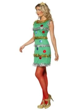 Smiffys Women's Christmas Tree Dress Costume -Halloween Costumes Shop womens christmas tree costume dress 1
