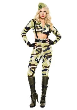 MUSIC LEGS Commando Soldier Costume For Women