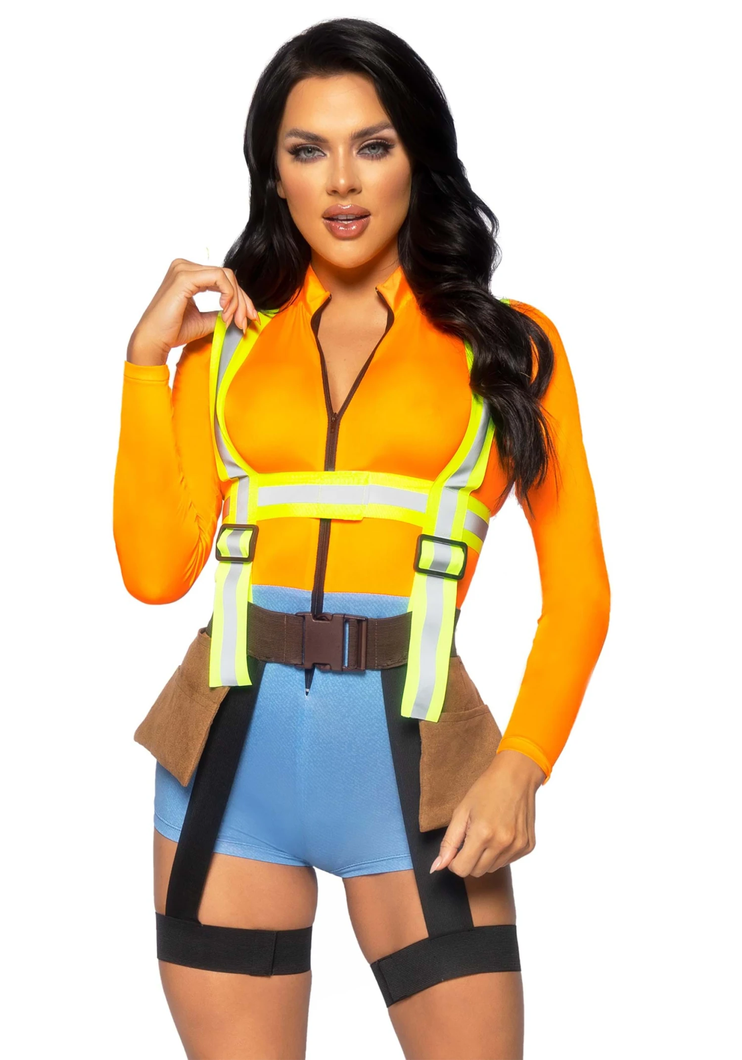 LEG AVENUE Construction Worker Costume For Women 1 LEG AVENUE Construction Worker Costume For Women