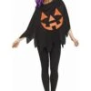 Fun World Women's Dark Jack O'Lantern Poncho