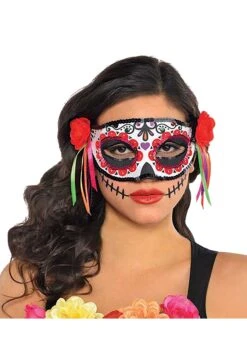 AMSCAN Womens Day Of The Dead Mask