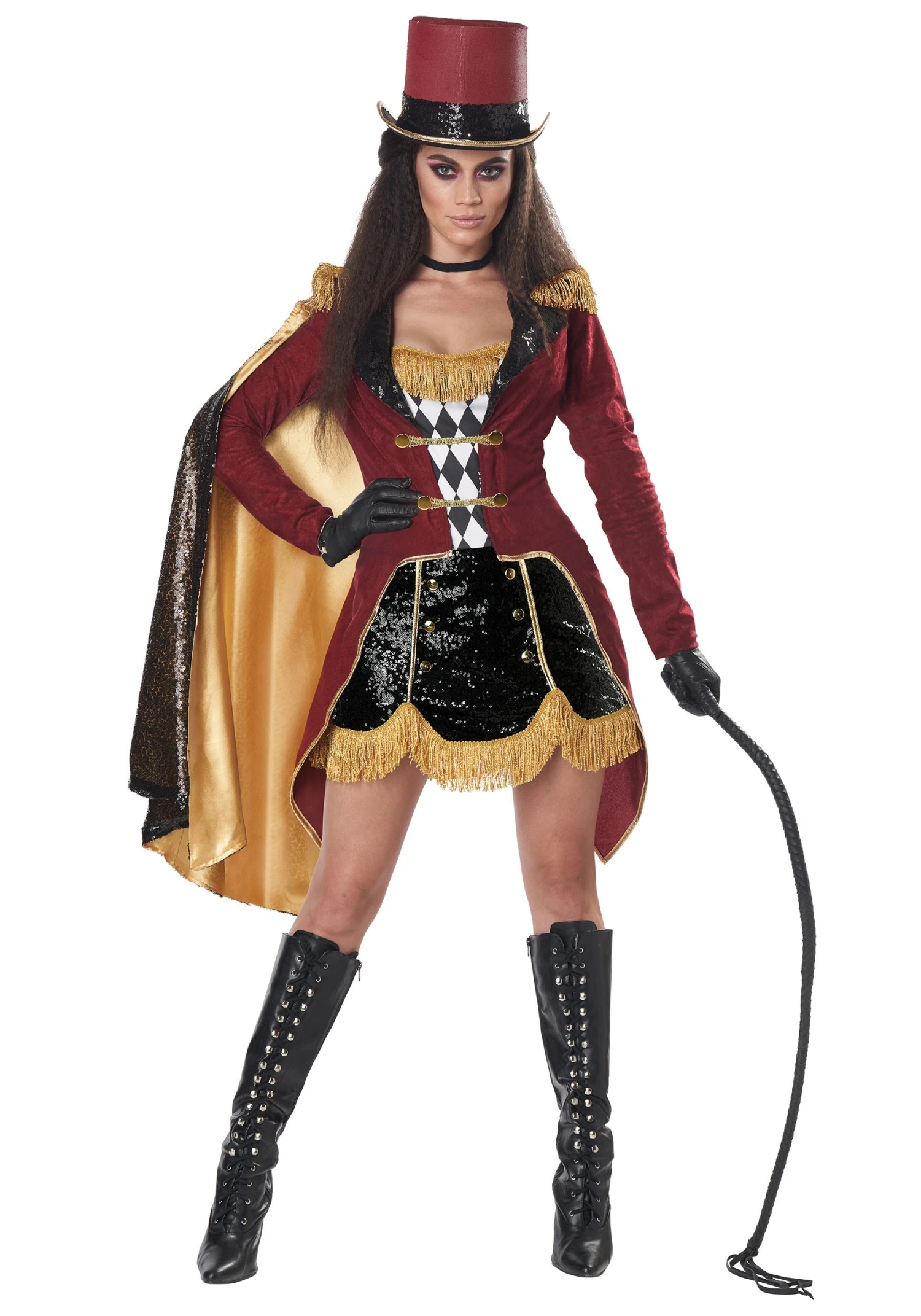 Womens Dazzling Ringmaster Costume 1 Womens Dazzling Ringmaster Costume