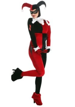 Deluxe Women's Harley Quinn Costume -Halloween Costumes Shop womens deluxe harley quinn costume alt 1