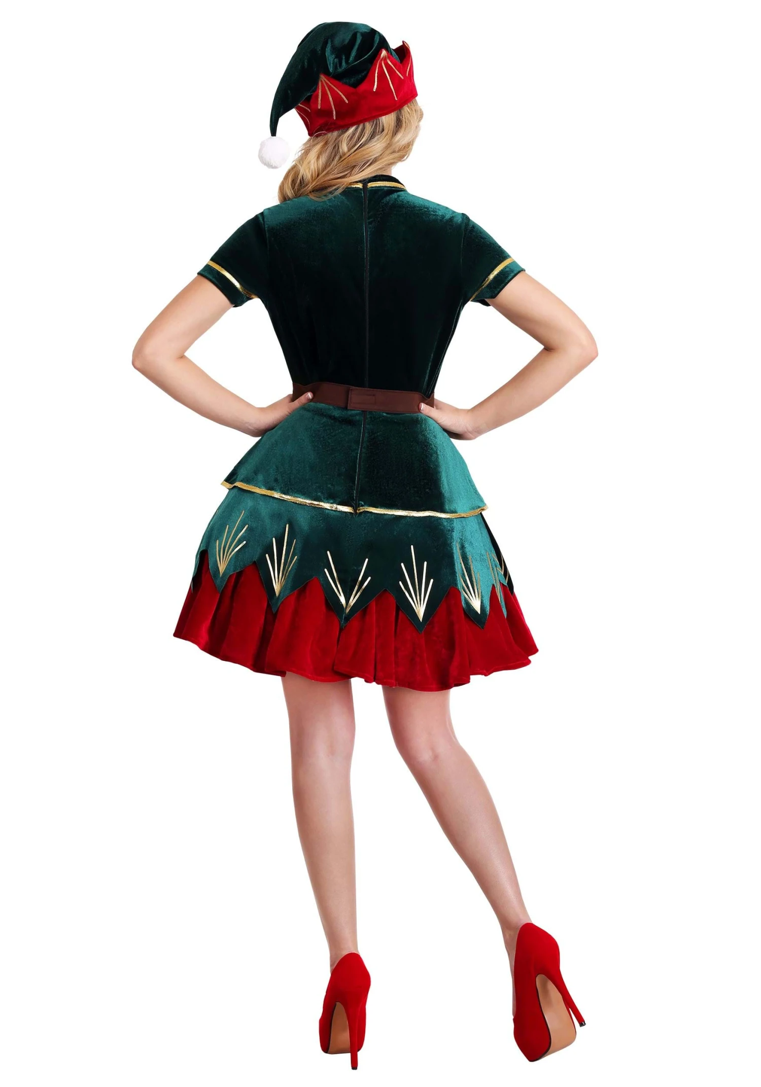 The Women's Deluxe Holiday Elf Costume 4 The Women's Deluxe Holiday Elf Costume - Image 4
