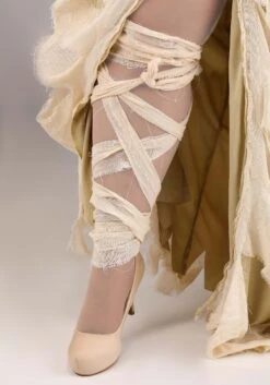 Women's Plus Size Full Length Mummy Costume -Halloween Costumes Shop womens full length mummy alt 2