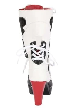 Harlequin High Heel Boots For Women -Halloween Costumes Shop womens harlequin high heel boots alt 2