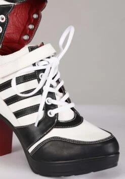 Harlequin High Heel Boots For Women -Halloween Costumes Shop womens harlequin high heel boots alt 4
