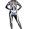 Skeleton Jumpsuit Costume For Women
