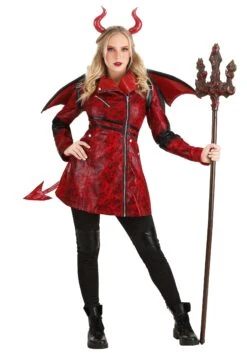Leather Devil Costume For Women