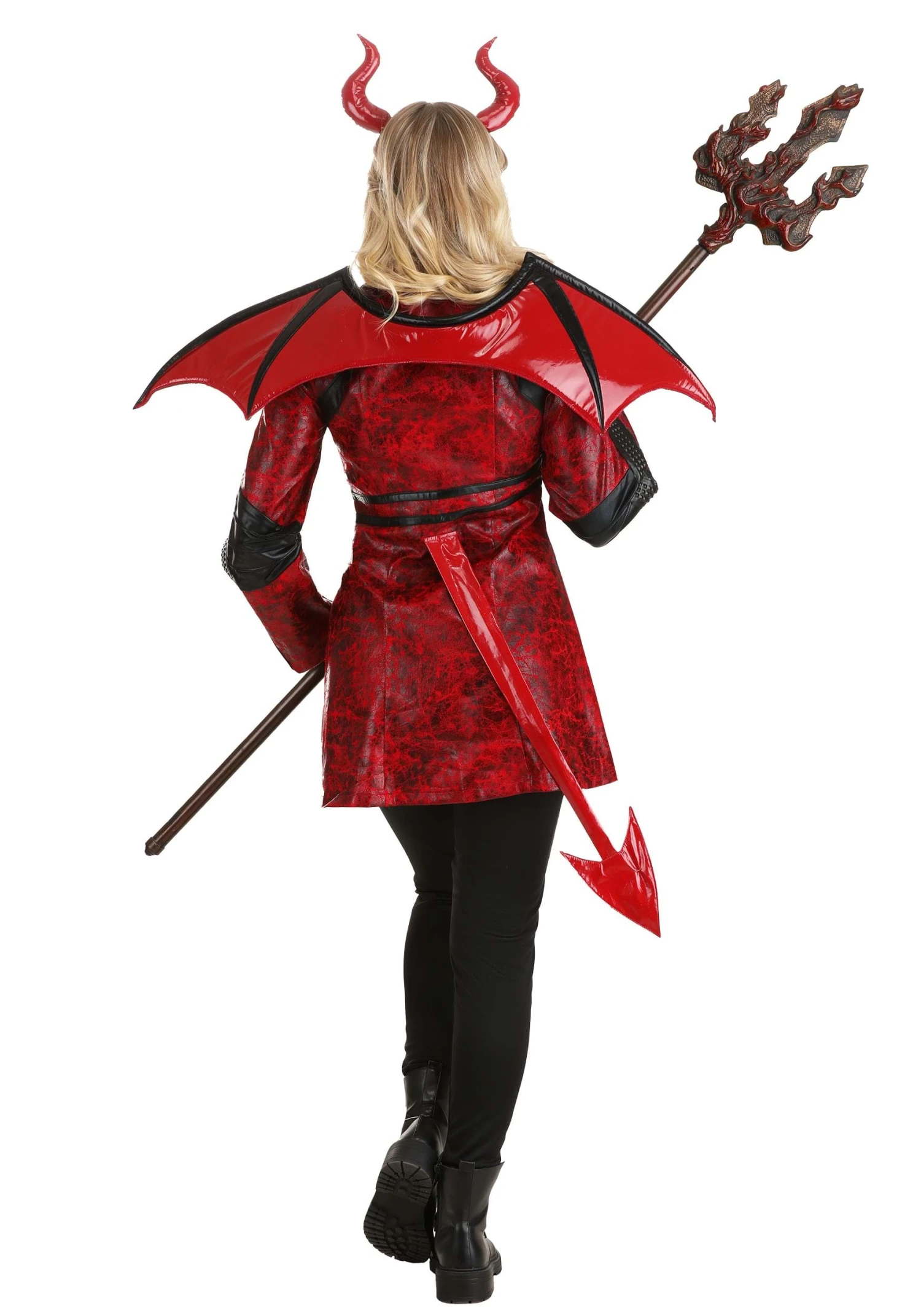 Leather Devil Costume For Women 2 Leather Devil Costume For Women - Image 2