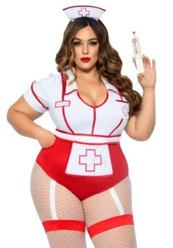 LEG AVENUE Plus Size Feelgood Nurse Costume For Women