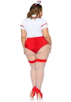 LEG AVENUE Plus Size Feelgood Nurse Costume For Women -Halloween Costumes Shop womens nurse feelgood costume alt 5
