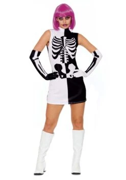 Dreamgirl Women's Sexy Parti-Skeleton Costume Dress