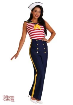 Women's Perfect Pin Up Sailor Costume 7 Women's Perfect Pin Up Sailor Costume -Halloween Costumes Shop womens perfect pin up sailor costume alt 2 1