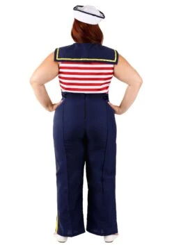 Women's Plus Size Perfect Pin Up Sailor Costume -Halloween Costumes Shop womens perfect pin up sailor costume alt 3