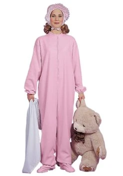Women's Pink Adult Baby Pajamas Costume