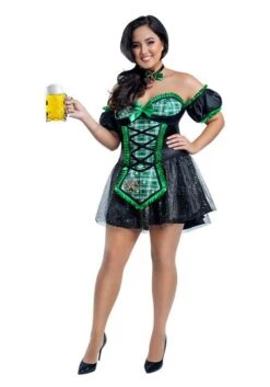 Plus Size Lucky Beer Girl Women's Costume