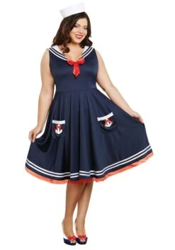 Dreamgirl Women's Plus Size All Aboard Costume Dress