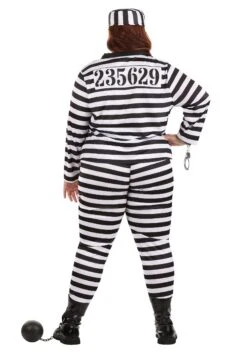Plus Size Incarcerated Cutie Women's Costume -Halloween Costumes Shop womens plus size incarcerated cutie costume alt 2