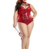 Women's Plus Size Pentagram Devil Costume