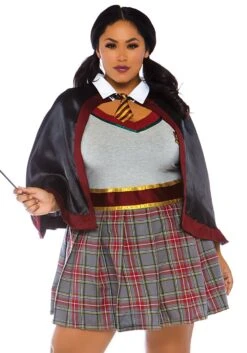 LEG AVENUE Plus Size Spell Casting School Girl Costume For Adults
