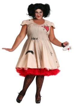 Women's Plus Size Voodoo Doll Costume