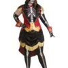 Fun World Women's Plus Size Skeleton Ringmistress Costume