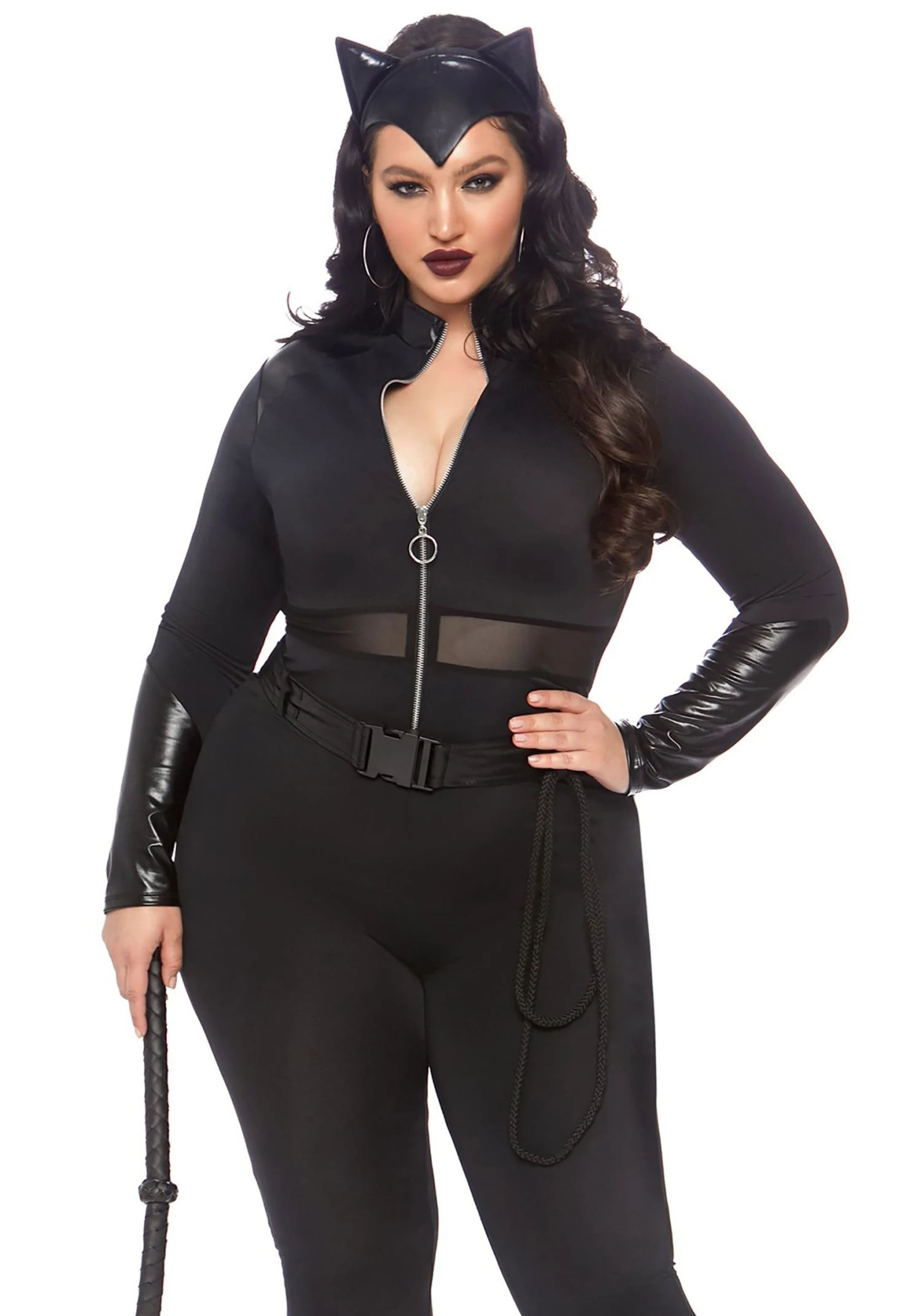 LEG AVENUE Plus Size Sultry Supervillain Costume For Adults 2 LEG AVENUE Plus Size Sultry Supervillain Costume For Adults - Image 2