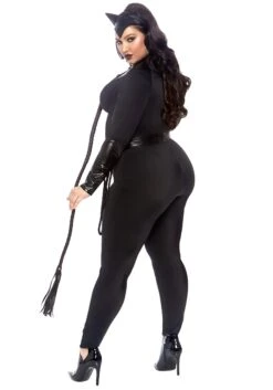 LEG AVENUE Plus Size Sultry Supervillain Costume For Adults 5 LEG AVENUE Plus Size Sultry Supervillain Costume For Adults -Halloween Costumes Shop womens plus sultry supervillian costume alt 2