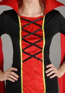 Women's Queen Vampire Costume Dress -Halloween Costumes Shop womens queen vampire costume alt 2
