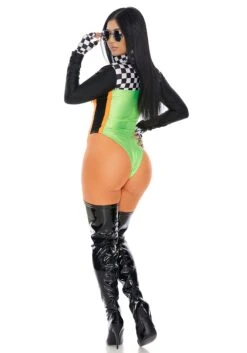 Forplay Sexy Green Racecar Driver Costume For Women -Halloween Costumes Shop womens sexy green racecar driver costume alt 5