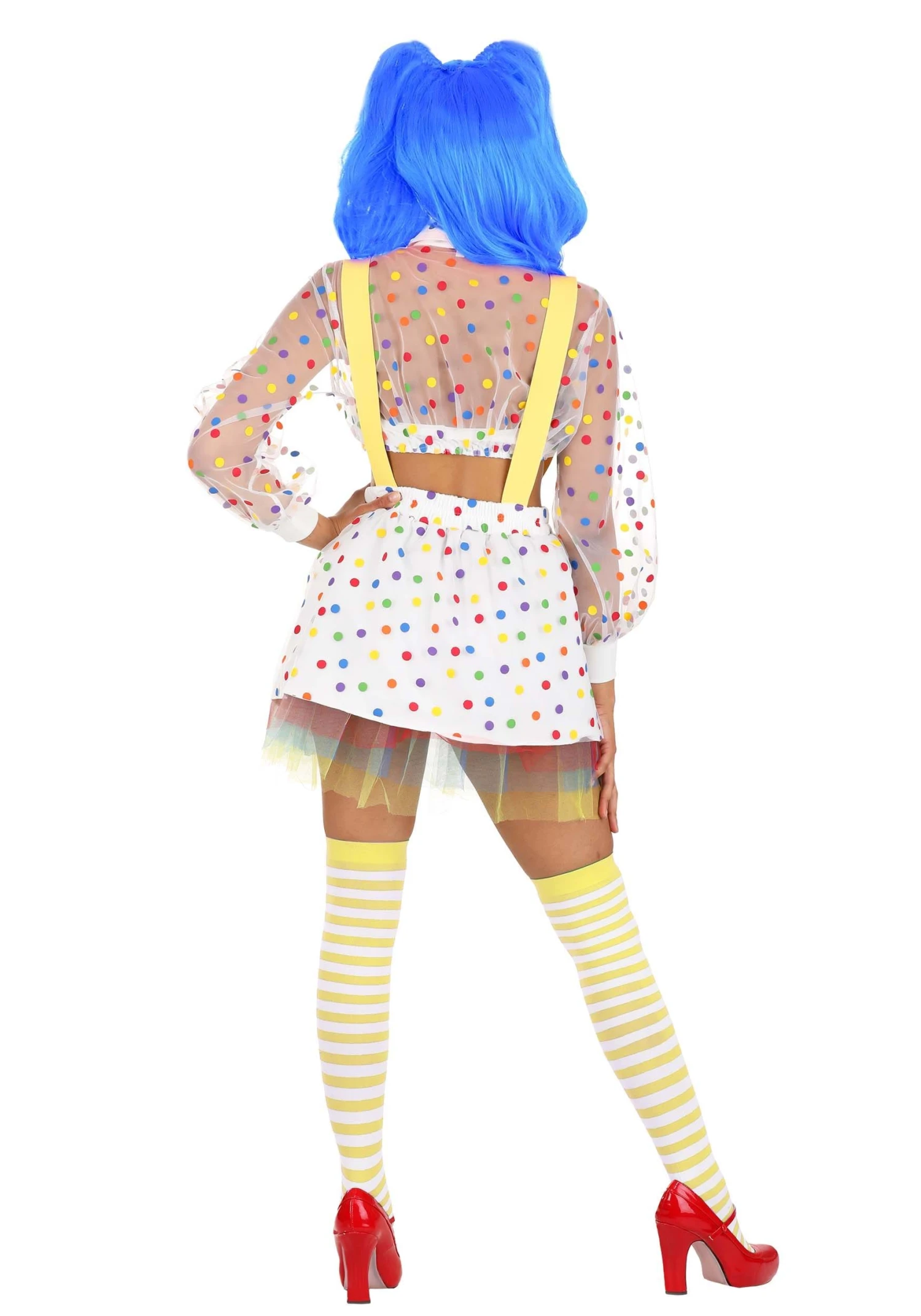 Sheer Clown Costume For Women 2 Sheer Clown Costume For Women - Image 2